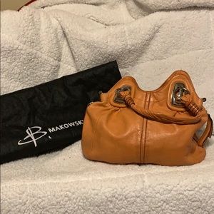 Genuine Peach Leather B. Makowsky Handbag